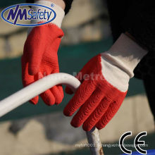 NMSAFETY Best-seller gants gants de travail en caoutchouc rouge pour travailler à l&#39;extérieur